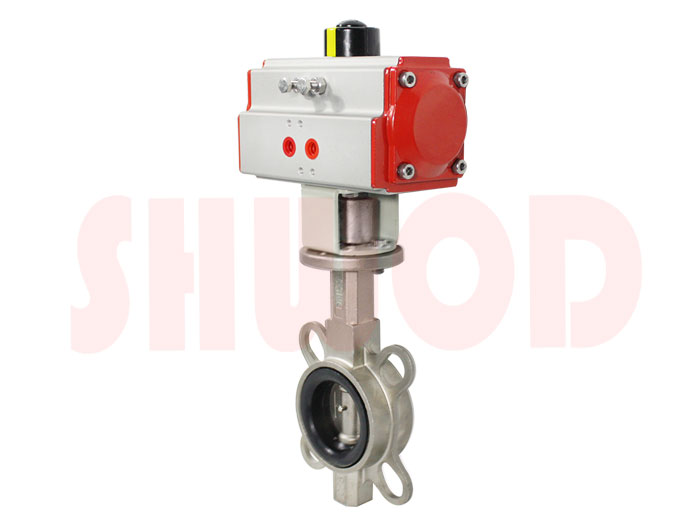 气动对夹蝶阀（不锈钢）